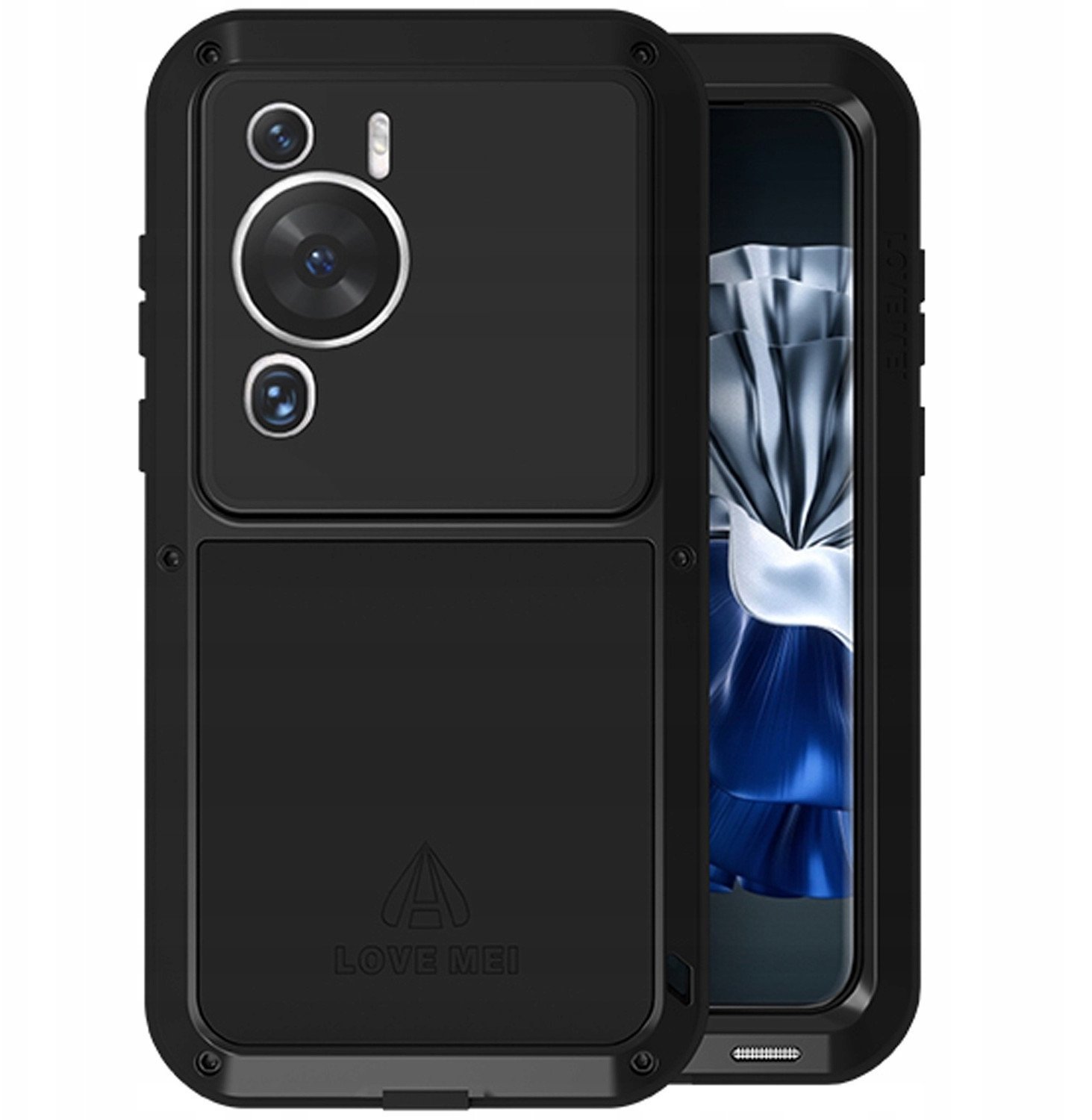 Etui Pancerne Love Mei Powerful do Huawei P60/P60 Pro (Czarne)