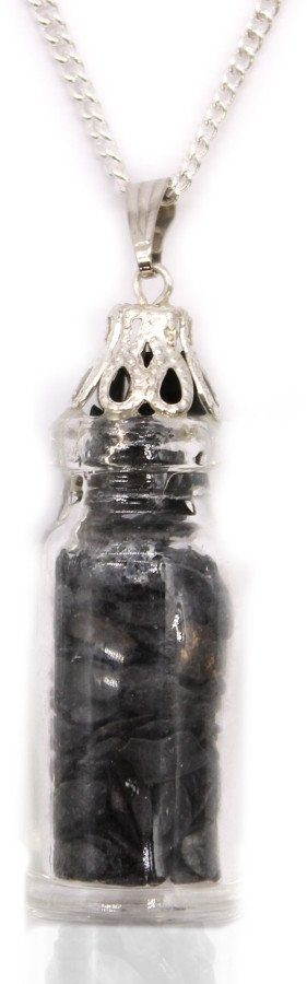 Indyjski Naszyjnik - Butelka Czarny Onyks