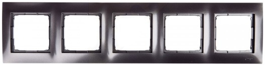Kontakt-Simon Ramka pięciokrotna SIMON54 uniwersalna antracyt - DR5/48