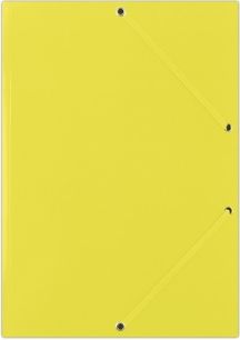 Donau Teczka z gumką gładka żółta (FEP11G)