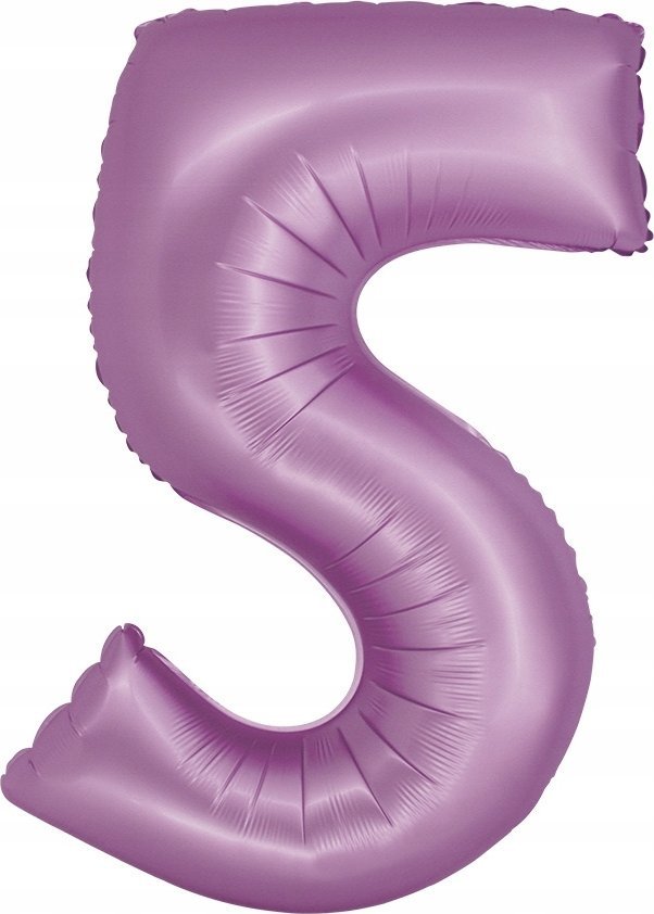 GoDan Balon foliowy Smart Cyfra 5 lawendowa matowa 76cm Godan