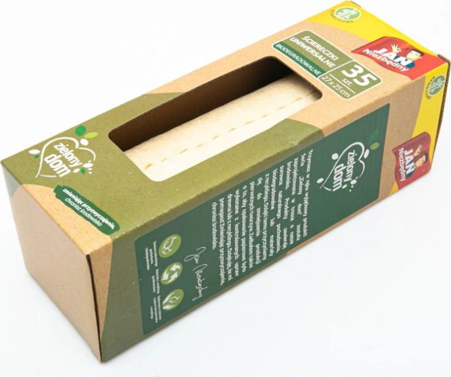 JAN Niezbędny Sarantis Jan Niezbędny Zielony Dom* Ściereczki uniwersalne bambusowe na rolce 1op.-35szt