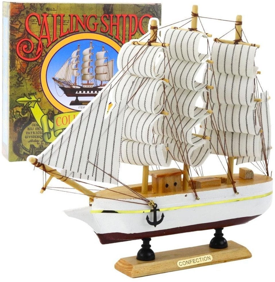 Model kolekcjonerski Statek Żaglowiec biały