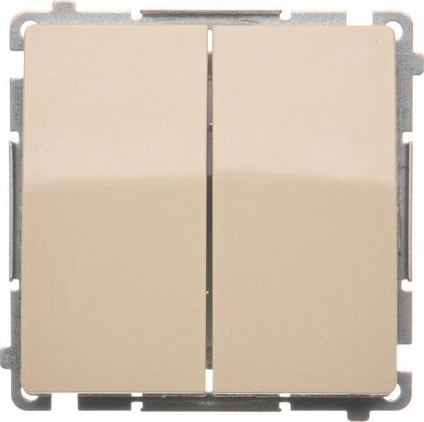 Kontakt-Simon Łącznik świecznikowy podwójny beżowy z podświetleniem - BMW5L.01/12