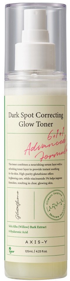 AXIS-Y Dark Spot Correcting Glow Toner, tonik wyrównujący koloryt skóry, 125ml