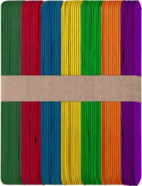 DP Craft Patyczki kreatywne DPCRAFT Jumbo kolorowe 14, 8x1, 7cm 60szt. Dalprint