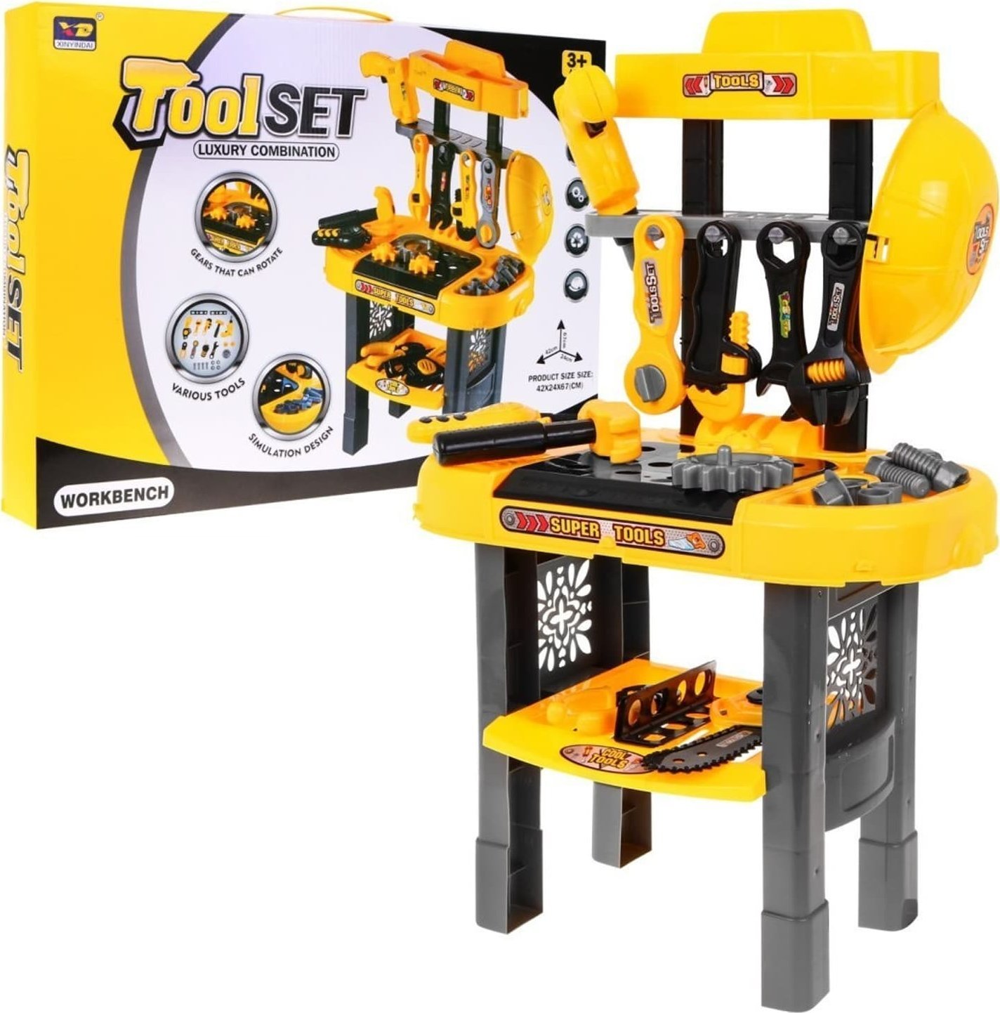 Multistore Warsztat majsterkowicza dla dzieci z narzędziami 23 elementy