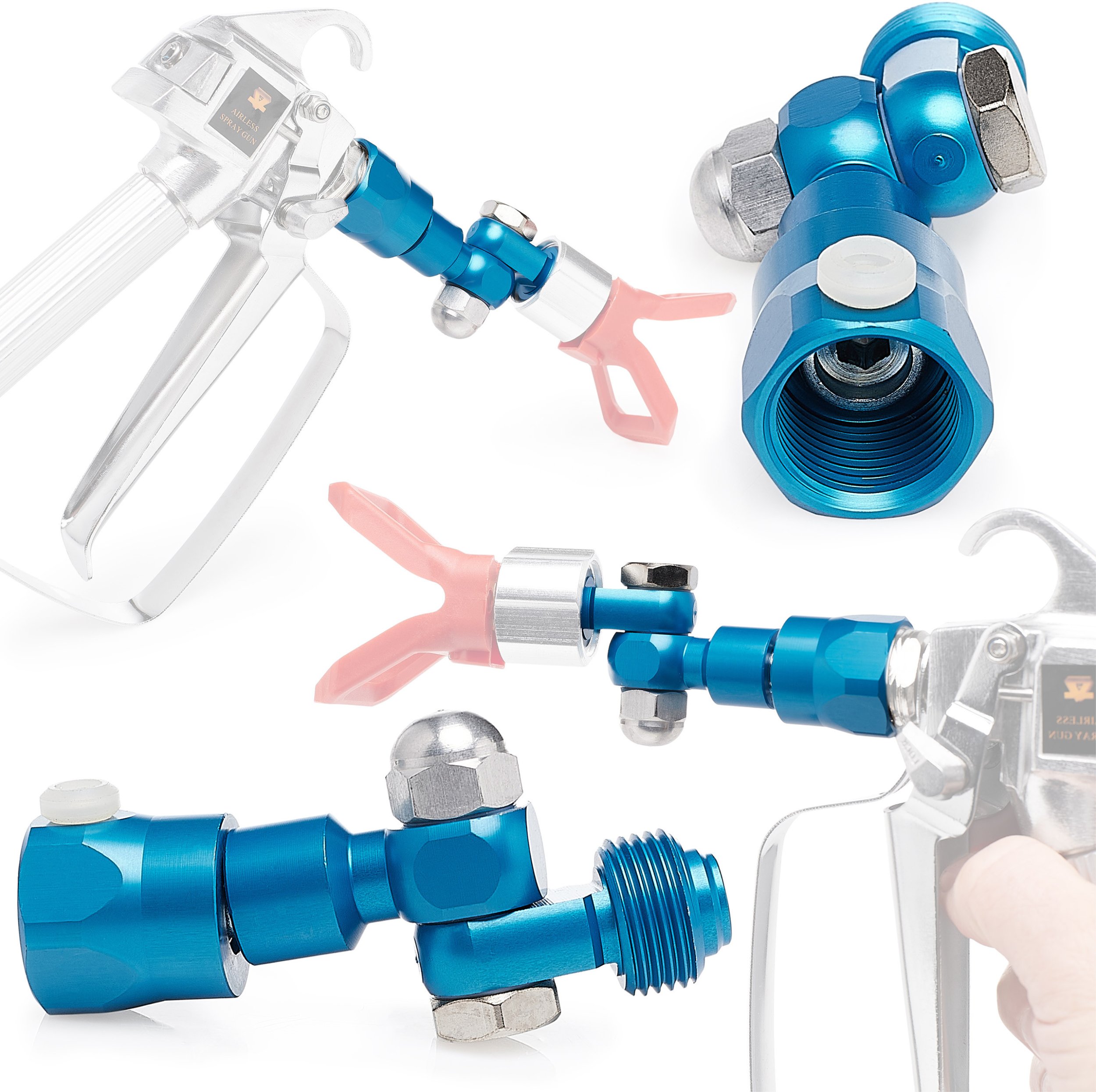 Złącze Obrotowe do Pistoletu Malarskiego Zawór Clean Shot Agregat Malarski