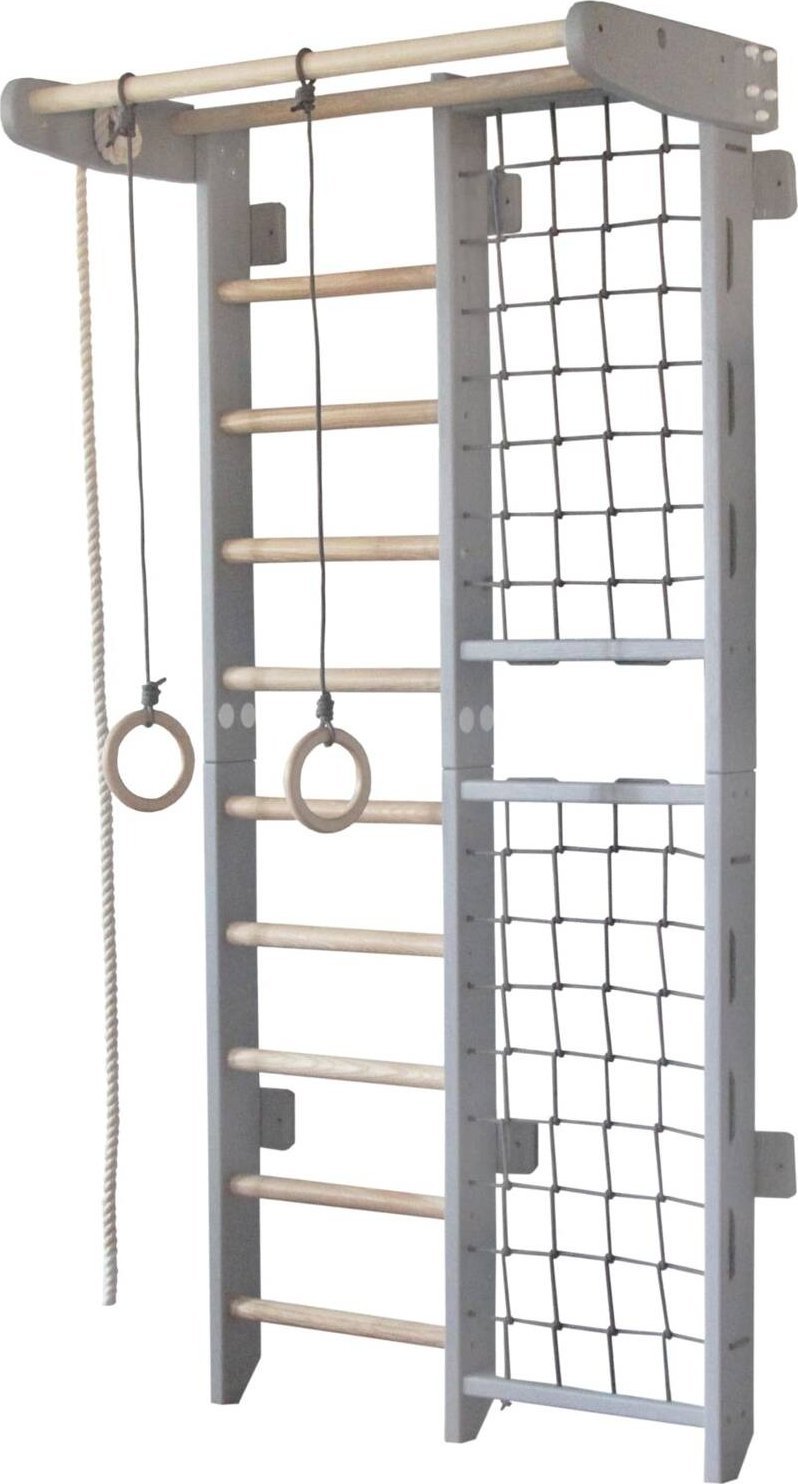 Małpiszon Drabinka gimnastyczna drewniana szara Kombik Irelio