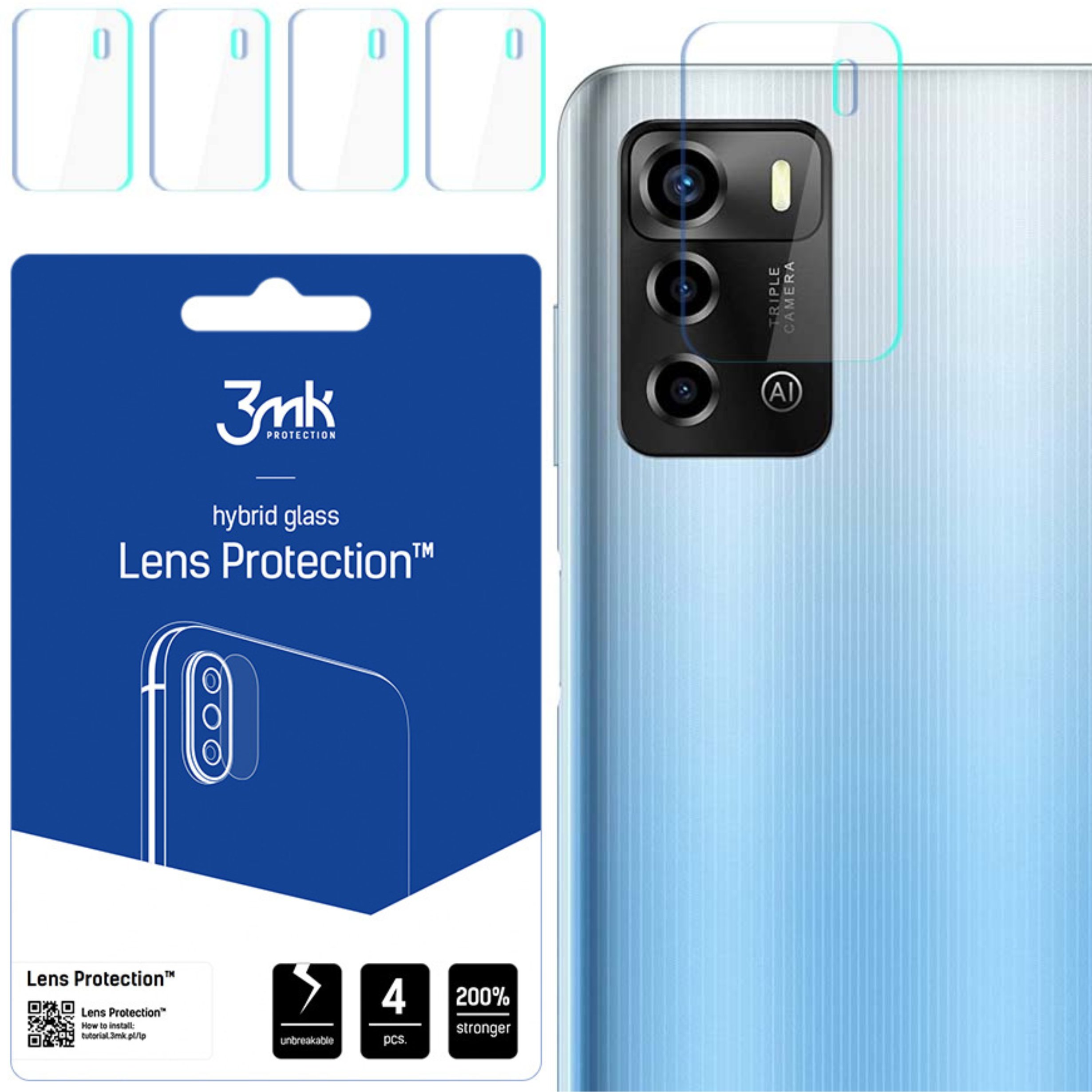 ZTE BLADE A72 4G - 3MK LENS PROTECTION