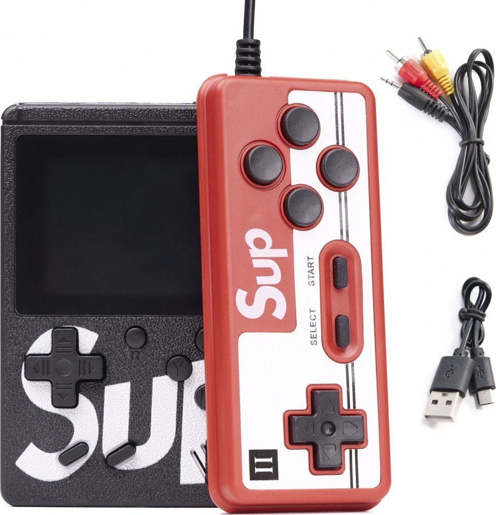 Kontext Konsola przenośna mini do gier retro pad czarna