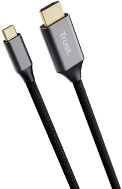 Video cable Trust Calyx USB-C Male - HDMI Male 2m Ultra HD 4K 8713439256307