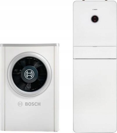 Junkers Pompa ciepła MONOBLOK ze stojącym modułem wewnętrznym z zasobnikiem 190l CS7000iAW 13 ORM-T (kolor biały) (moc grzewcza 11,7 kW)