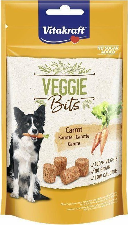 Vitakraft Vitakraft Pies Veggies Bits 40g Wegetariański Przysmak Z Marchwi