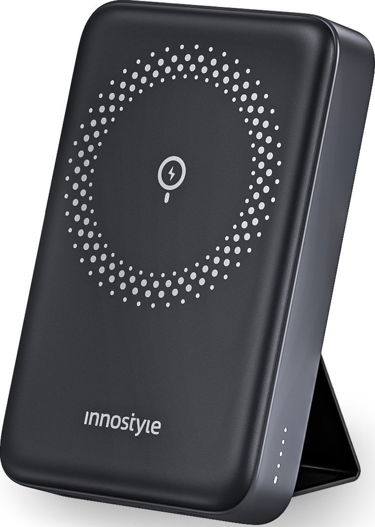 Powerbank Innostyle INNOSTYLE POWERMAG 2W1 SZYBKI POWERBANK INDUKCYJNY DO MAGSAFE 10000MAH STOJAK CZARNY