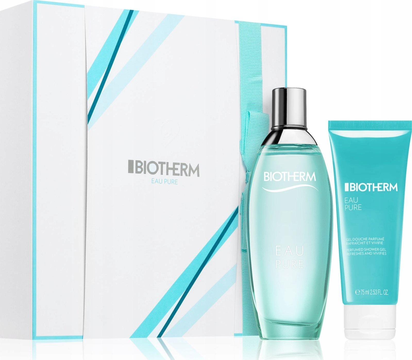 Biotherm Zestaw Eau Pure EDT 100ml + Żel pod prysznic 75 ml