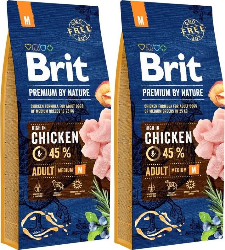 Brit BRIT Premium By Nature Adult M 2x15kg