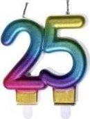 Świeczka urodzinowa 25 kolorowa