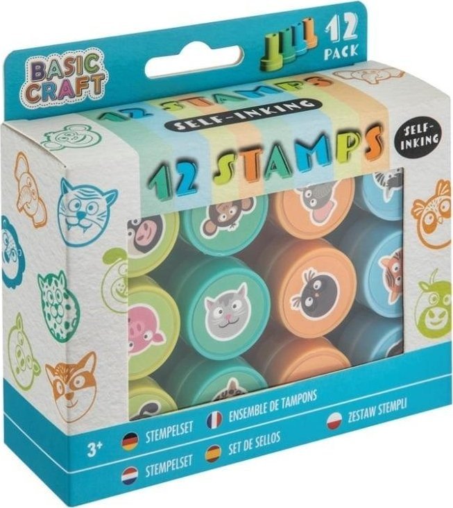 Trodat Zestaw stempli samotuszujących 12szt niebieski