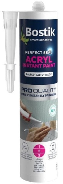 BOSTIK ACR INST PAINT 300ML WIT 249 12