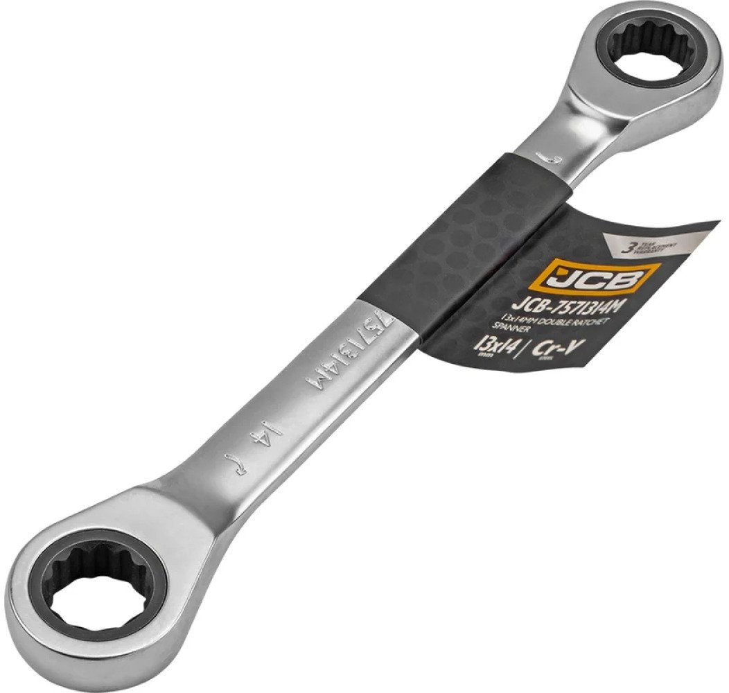 Klucz oczkowy dwustronny z grzechotką 13x14mm