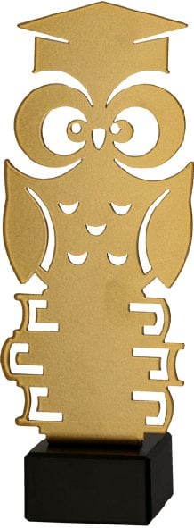 Victoria Sport Trofeum metalowe z marmurową podstawą - Szkolnictwo - sowa