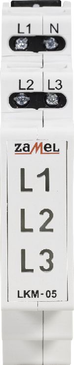 Zamel Wskaźnik zasilania 230V AC LED żółta/zielona/czerwona sieć TN LKM-05-40 (EXT10000048)