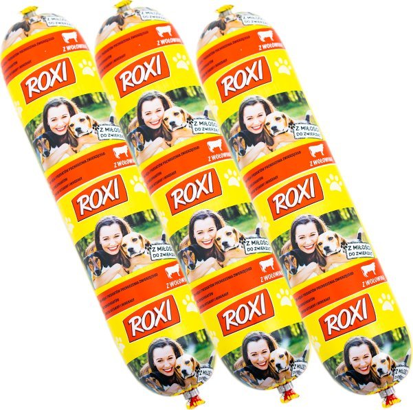 ROXI KIEŁBASA 10x900g z WOŁOWINĄ