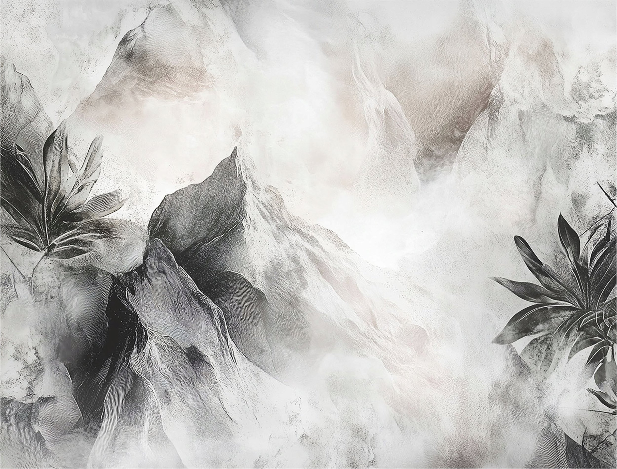 FOTOTAPETA KWIATY BETON NA FLIZELINIE DO SYPIALNI SALONU TAPETA 300x210