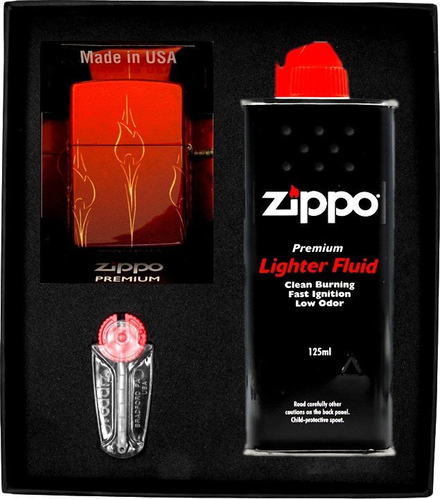 Zestaw ZIPPO Zapalniczka OMBRE FLAMES Prezentowy No1