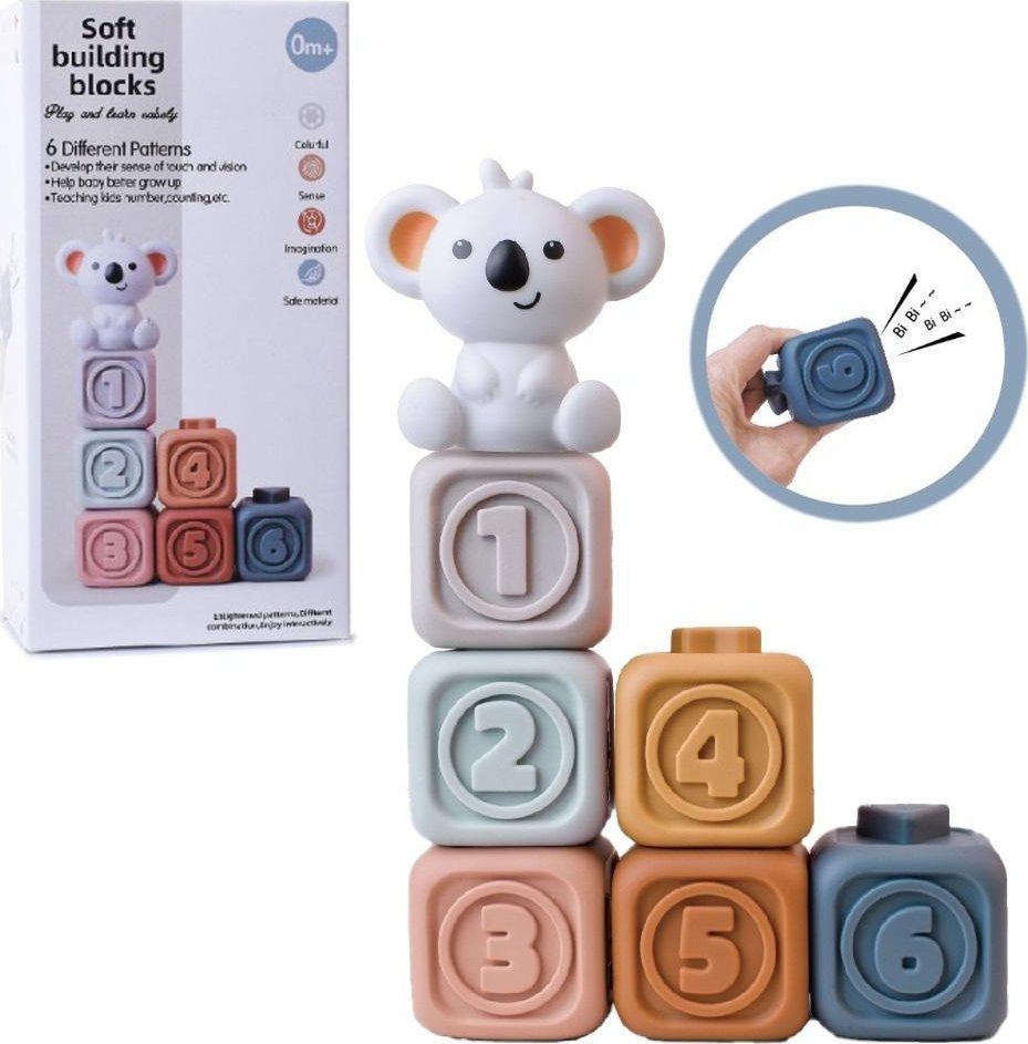 Zestaw kostek sensorycznych + koala