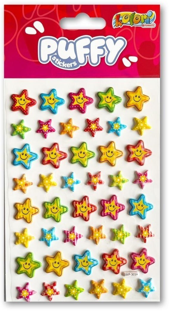 Naklejki puffy Star cookies