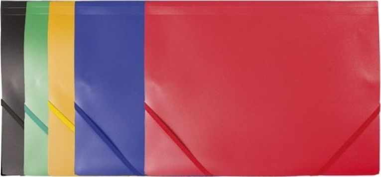 D.Rect Teczka plastikowa z gumką czerwona