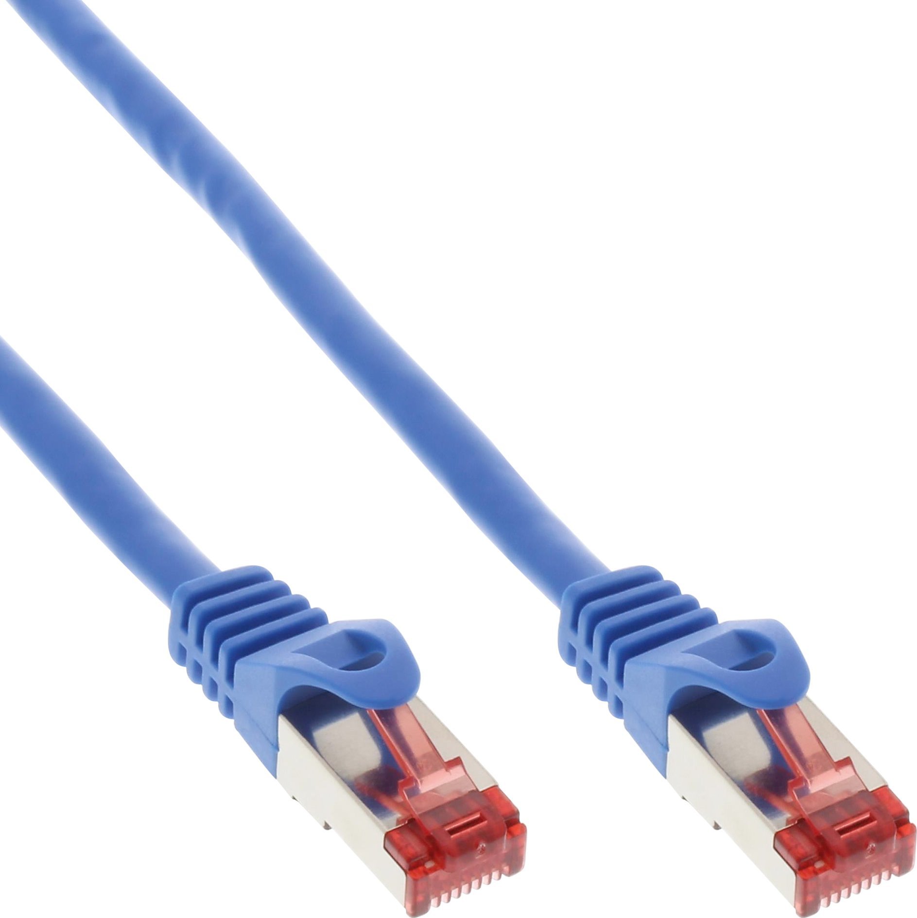 InLine 40pcs. pack Bulk-Pack InLine® Patch Cable S/FTP PiMF Cat.6 250MHz PVC copper blue 2m