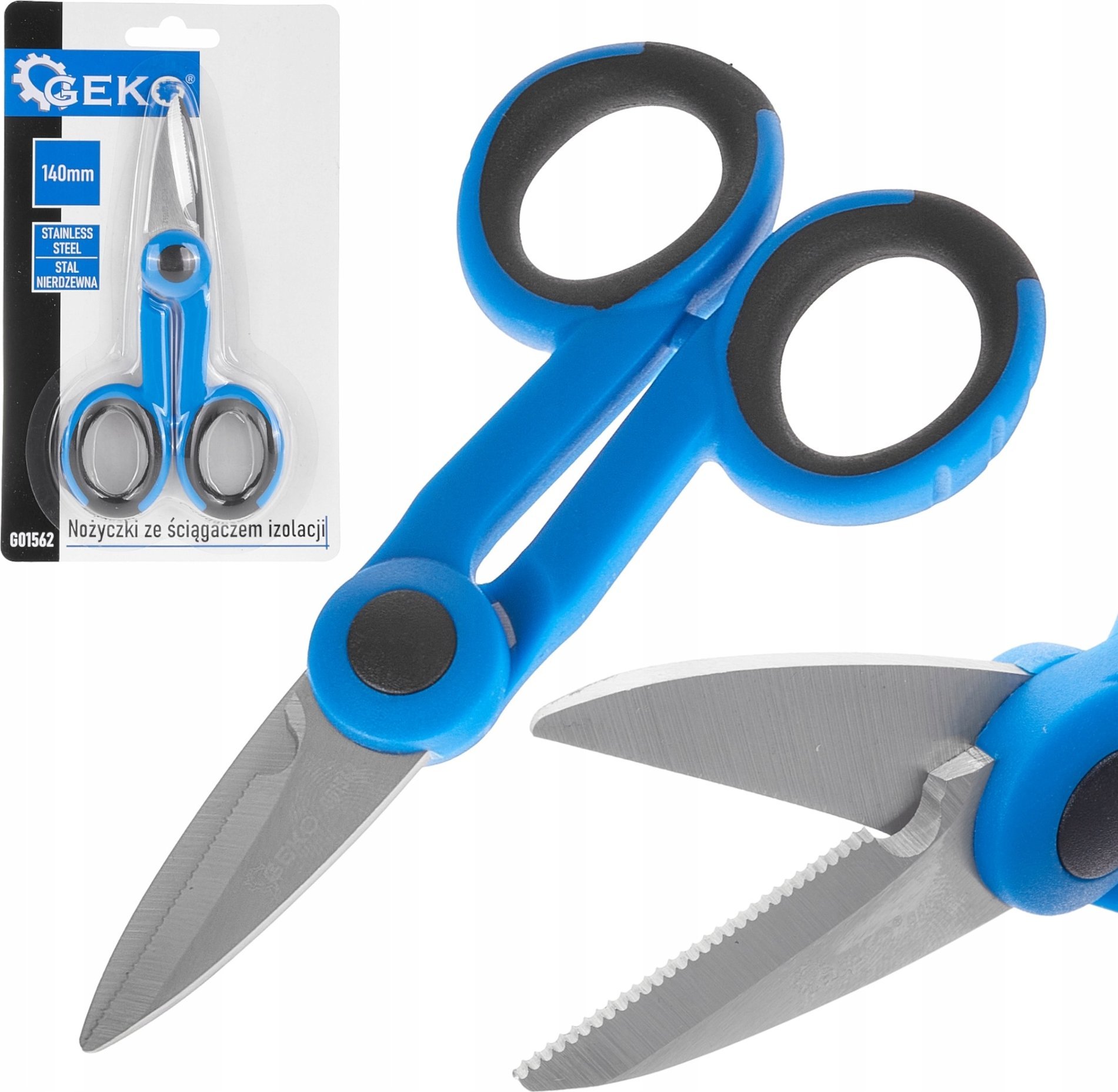 Geko Nożyczki ze ściągaczem izolacji 140mm (12/144)