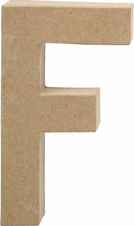 Creativ Company Litera F z papier-mache H: 20,5 cm