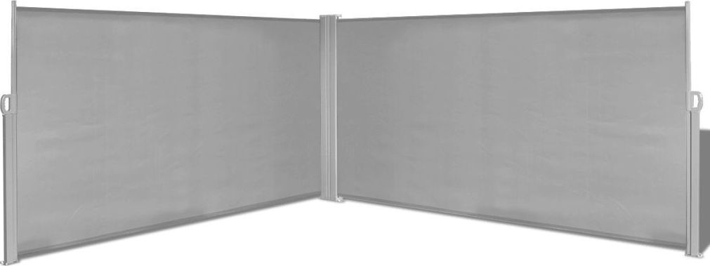 vidaXL Parawan rozsuwany, 160x600 cm, szary