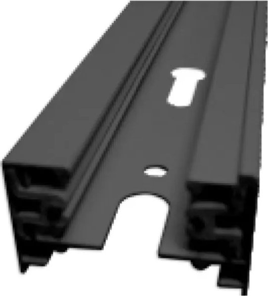 Aigostar Dwuprzewodowa szyna czarna 1m Dwuprzewodowa szyna czarna 1m