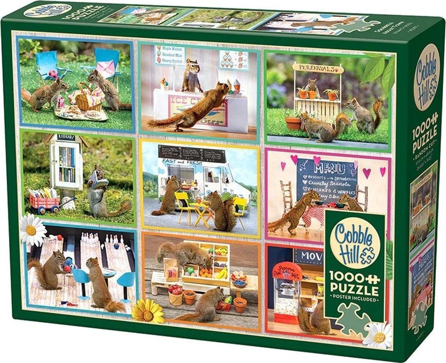 Puzzle 1000 Wiewiórki w wielkim mieście G3