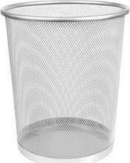 MemoBe Kosz biurowy 23,5x27cm srebrny