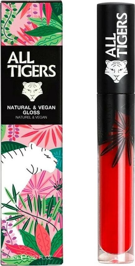 All Tigers All Tigers, Natural & Vegan, Natural, Shining, Lip Gloss, 816, Unleash The Tiger, 8 ml For Women