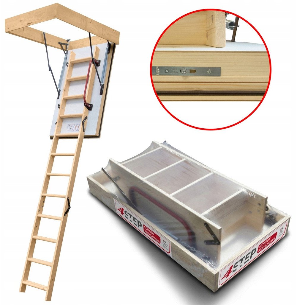 Schody strychowe wyłaz na strych EXTREME 76mm 112x60 0,55 W/m2K H275 cm