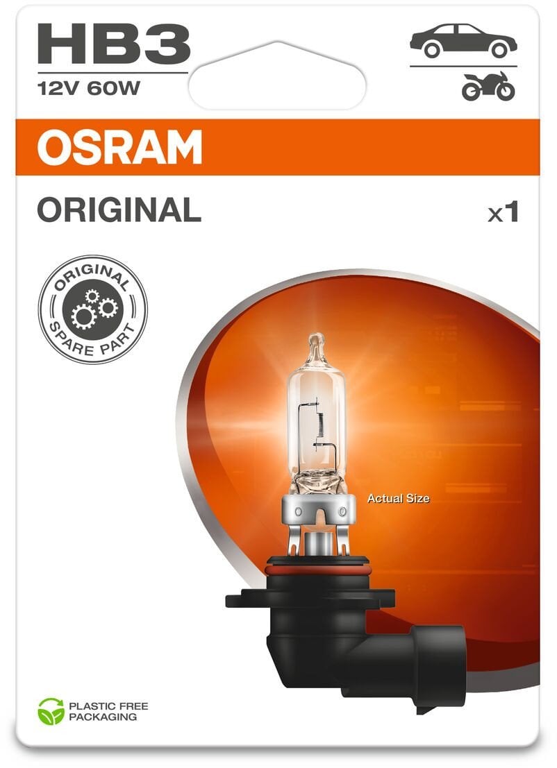 CAR LIGHT OSRAM 9005-01B 60W 12V P20D
