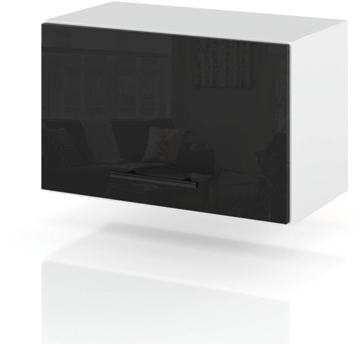 Szafka Kuchenna Wisząca Okapowa Modulowa 60cm Spremium Czarny Połysk