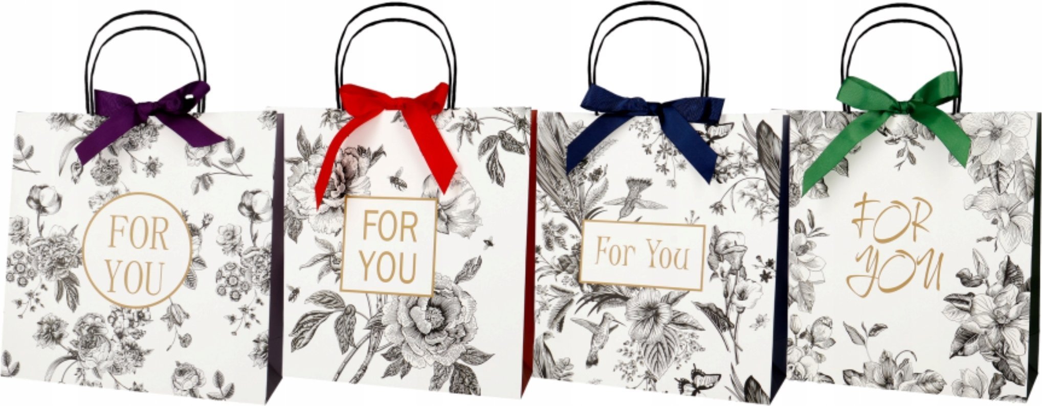 Incood Torba prezentowa 34x34cm z kokard± mix