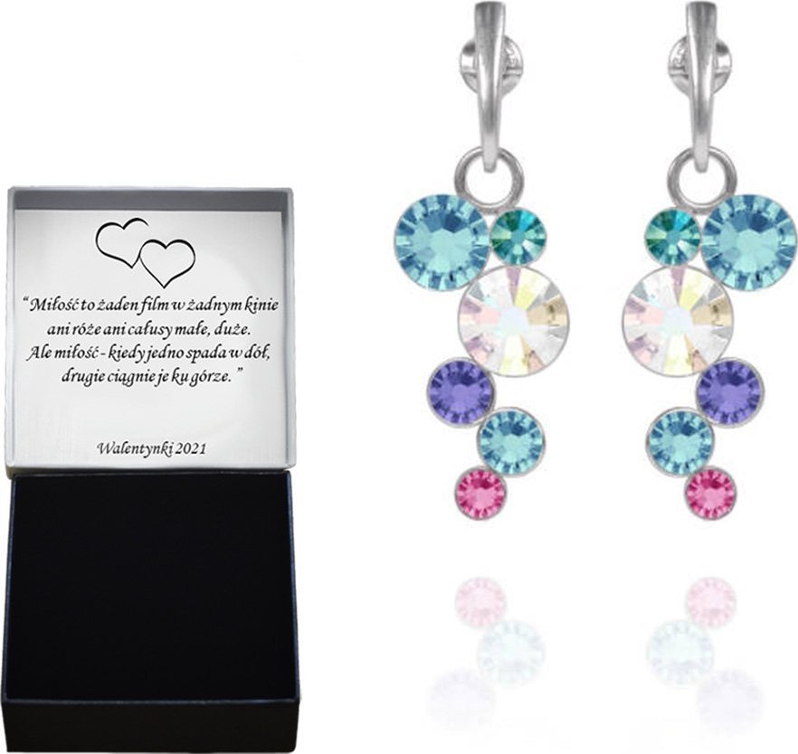 Radziszewska Jewellery Kolczyki kryształy srebro DEDYKACJA GRATIS