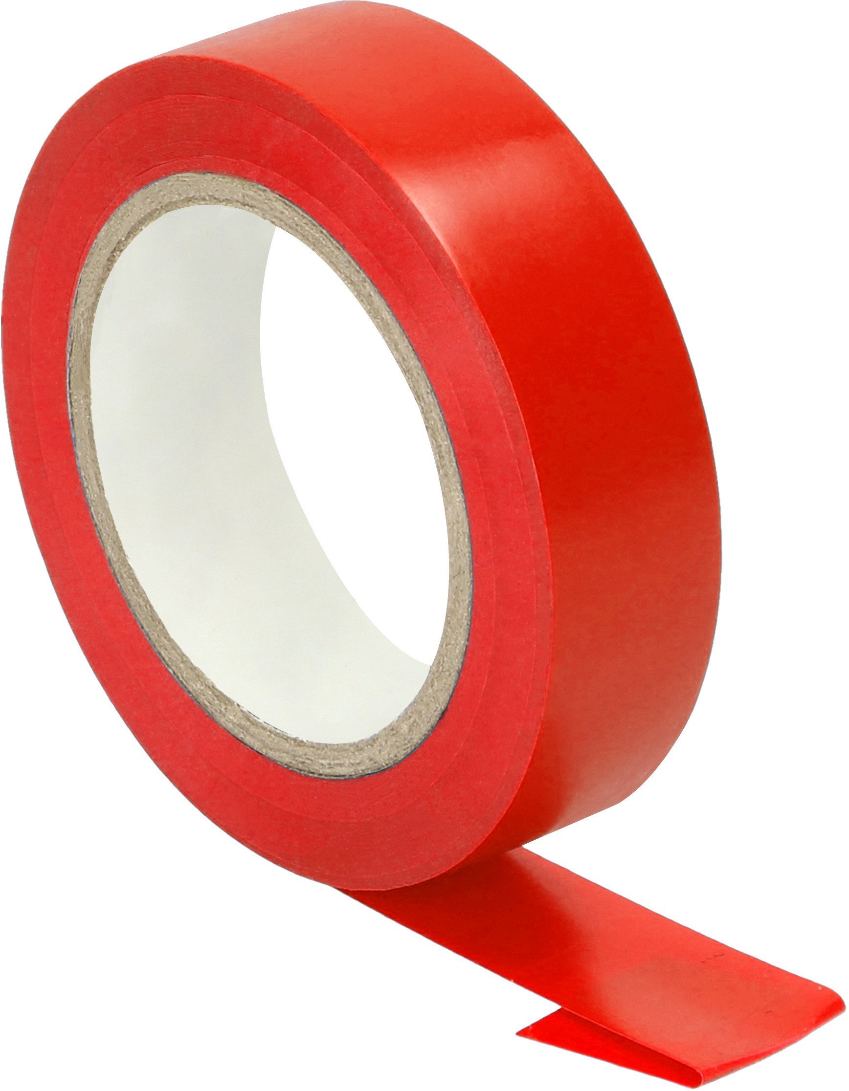 Taśma izolacyjna czerwona, uniepalniona, szerokość 15mm, grubość 0,13mm, długość 10m