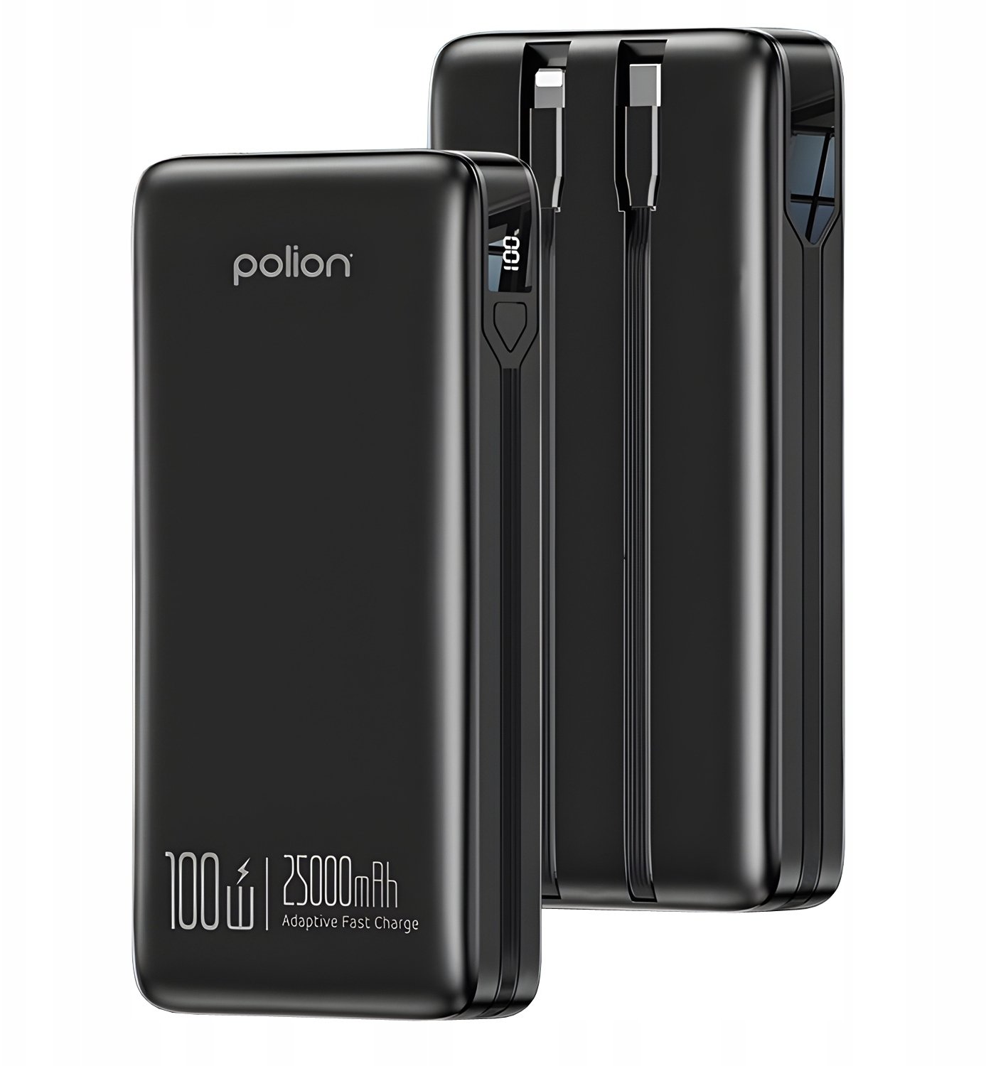 Powerbank 25000mAh 100W 2xUSB-C USB-A PD3.0 QC3.0 LED szybkie ładowanie