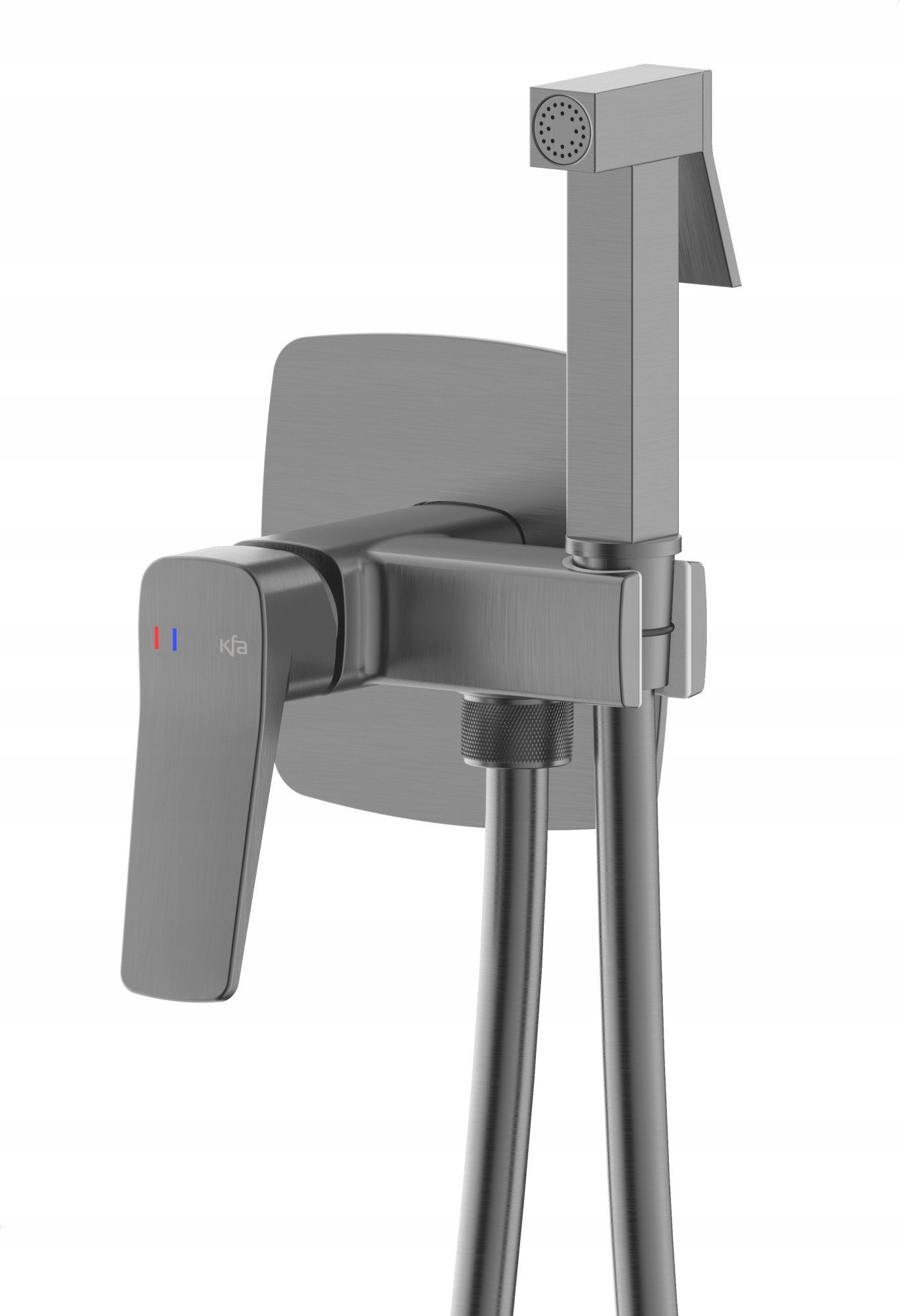 4529-512-61 / KFA / MALAGA / BATERIA BIDETOWA , PODTYNKOWA!, ŚCIENNA , PVD GUN METAL GREY /