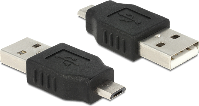Adapter USB Delock microUSB - USB Czarny (65036)